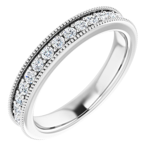 14K Yellow 1/2 CTW Natural Diamond Anniversary Band