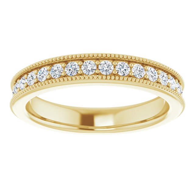 14K Yellow Gold 1/2 CTW Natural Diamond Anniversary Band