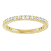 14K White 5/8 CTW Natural Diamond French-Set Anniversary Band