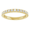 14K White 5/8 CTW Natural Diamond French-Set Anniversary Band