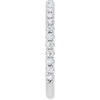 14K White 5/8 CTW Natural Diamond French-Set Anniversary Band