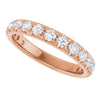 14K White 5/8 CTW Natural Diamond French-Set Anniversary Band