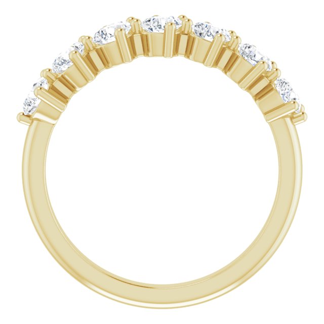 14K Gold Natural Diamond Anniversary Band - Options Available