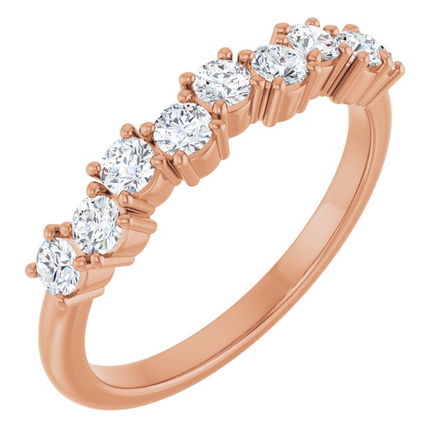 14K Gold Natural Diamond Anniversary Band - Options Available