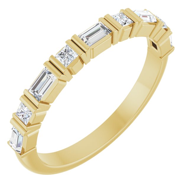 14K Gold Natural Diamond Anniversary Band - Options Available