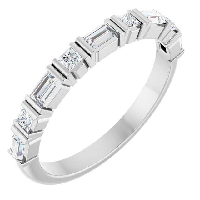 Platinum Natural Diamond Anniversary Band - Options Available