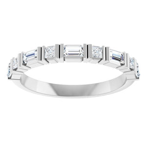 Platinum Natural Diamond Anniversary Band - Options Available