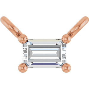 14K Yellow Gold Natural Diamond 1/8 CT Solitaire Necklace