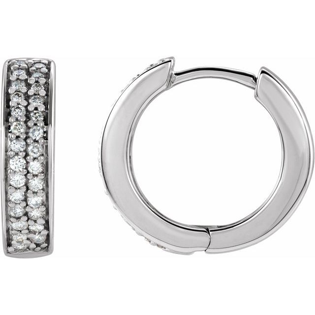 14K Gold Natural Diamond Earrings - Options Available