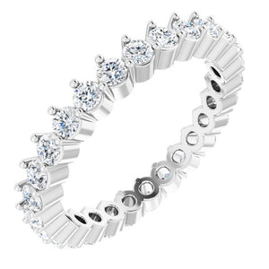 14K Gold Natural Diamond Eternity Band - Options Available