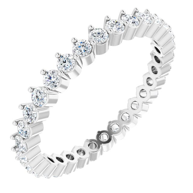 14K Gold Natural Diamond Eternity Band
