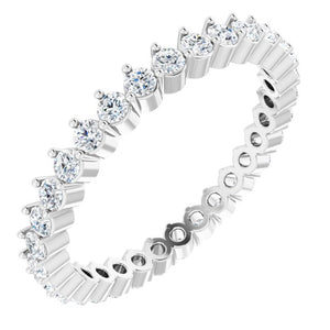 14K Gold Natural Diamond Eternity Band