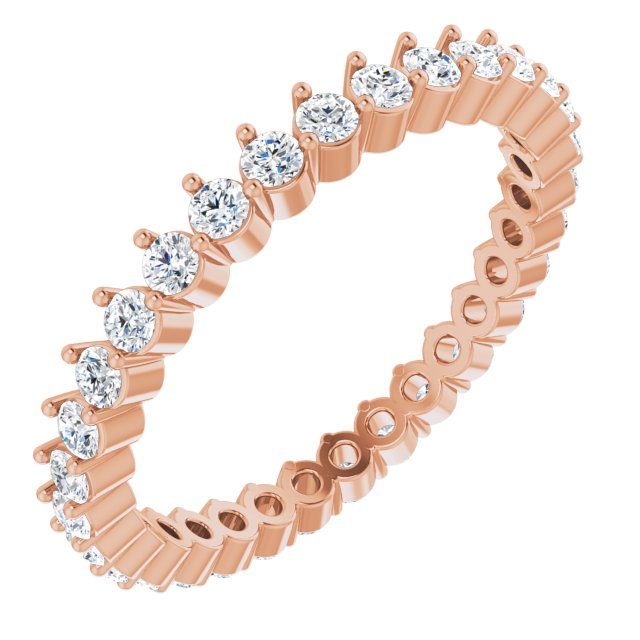 14K Gold Natural Diamond Eternity Band