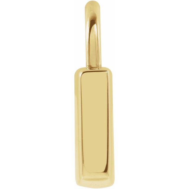 Engravable 14K Yellow Gold Lock Pendant – Elegant Gift Option