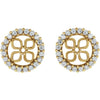 14K Yellow 6 mm ID 1/6 CTW Natural Diamond Earring Jackets