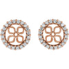 14K Yellow 6 mm ID 1/6 CTW Natural Diamond Earring Jackets