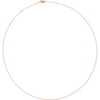 14K White Diamond-Cut Adjustable Cable Chain 1mm 6.5-7.5