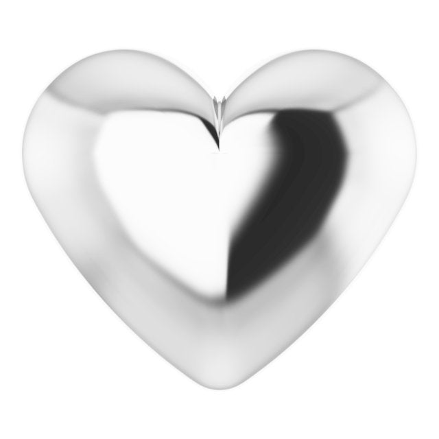 14K Gold Puffed Heart Pendant