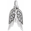 14K Rose Gold Diamond-Encrusted Angel Wings Pendant