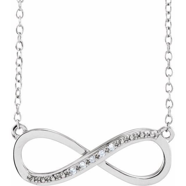 1/100 CTW Natural Diamond Round Necklace in 14K Gold