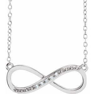 1/100 CTW Natural Diamond Round Necklace in 14K Gold
