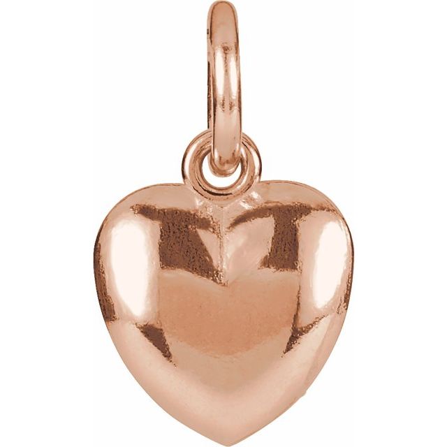 14K Gold Heart Charm/Pendant - Options Available