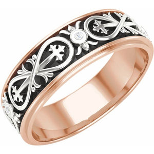 Fancy Band | 14K Gold options* | 6.5 Mm | Polished