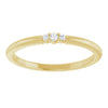 Use the Stackable Ring, 14K White/Yellow Gold, Round, .03 Ctw Natural Diamond to create alt text