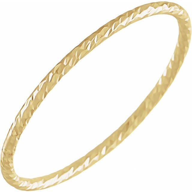 14K Gold Stackable Design Ring