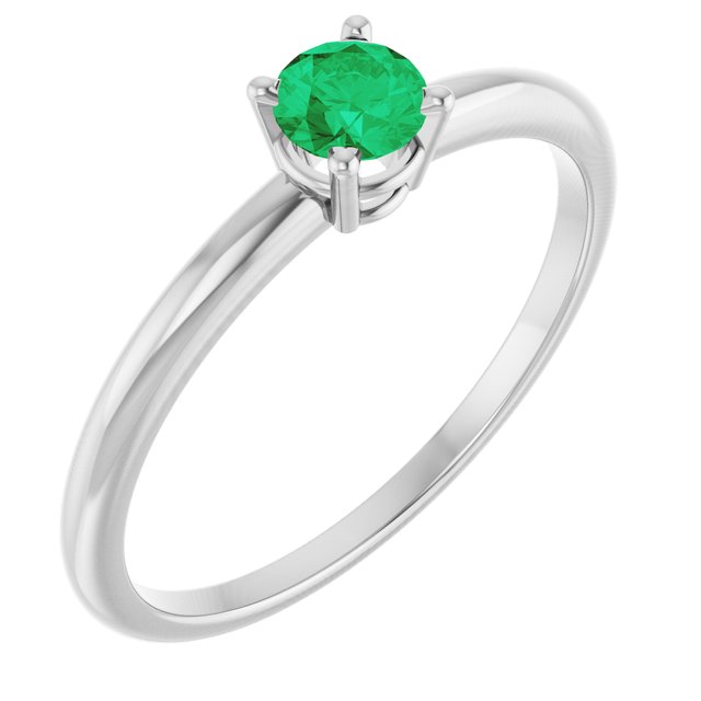 Platinum Birthstone Ring - Options Available