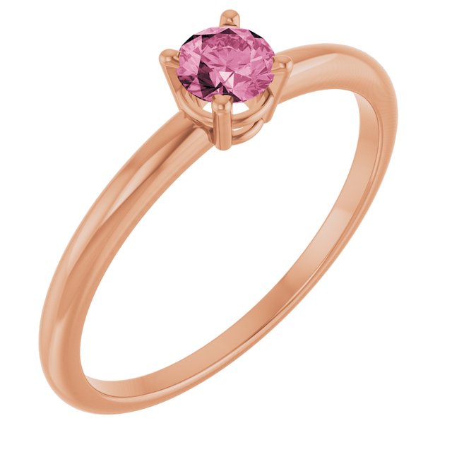 14K Gold Natural Mozambique Garnet Birthstone Ring