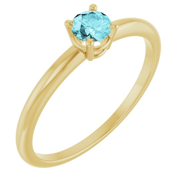 14K Gold Natural Mozambique Garnet Birthstone Ring