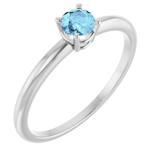 Platinum Birthstone Ring - Options Available