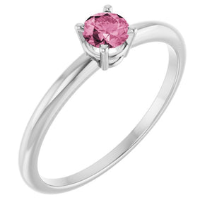 14K Gold Natural Mozambique Garnet Birthstone Ring