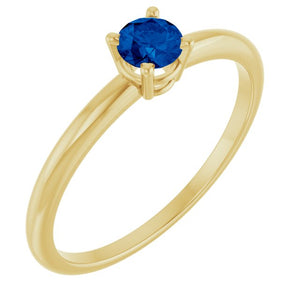 14K Gold Natural Mozambique Garnet Birthstone Ring