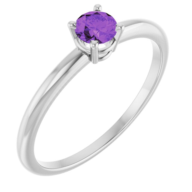14K Gold Natural Mozambique Garnet Birthstone Ring