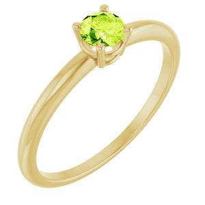 14K Gold Natural Mozambique Garnet Birthstone Ring