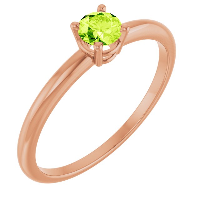 14K Gold Natural Mozambique Garnet Birthstone Ring