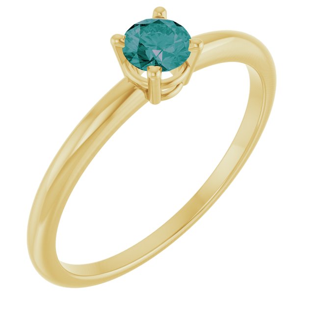 14K Gold Natural Mozambique Garnet Birthstone Ring