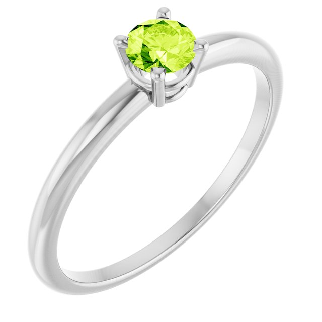 Platinum Birthstone Ring - Options Available