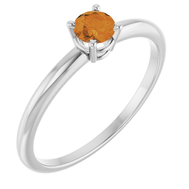 14K Gold Natural Mozambique Garnet Birthstone Ring