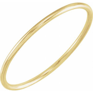 14K Gold Stackable Ring - Options Available