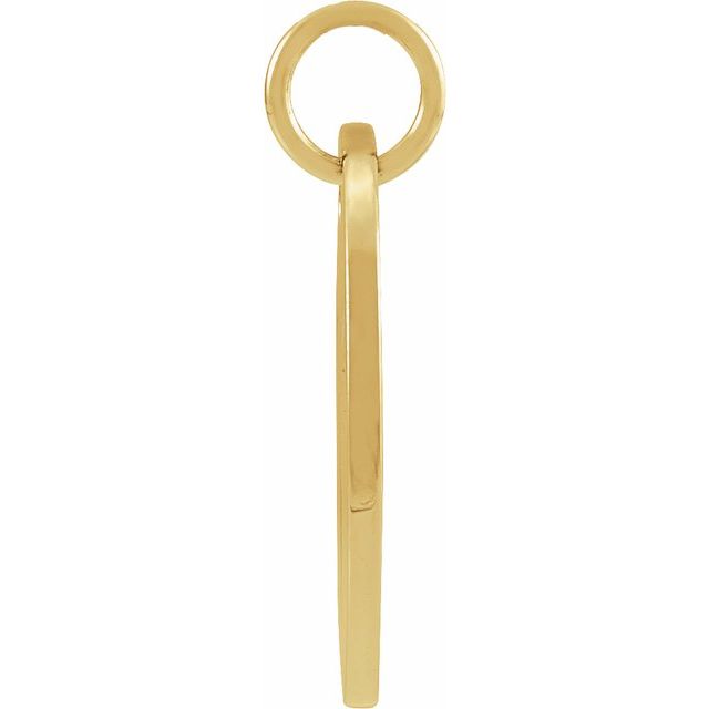 14K Gold Round Zodiac Pendant