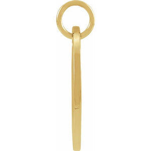 14K Gold Round Zodiac Pendant