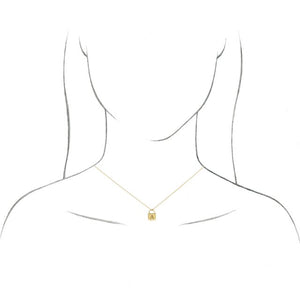 Engravable 14K Yellow Gold Lock Pendant – Elegant Gift Option