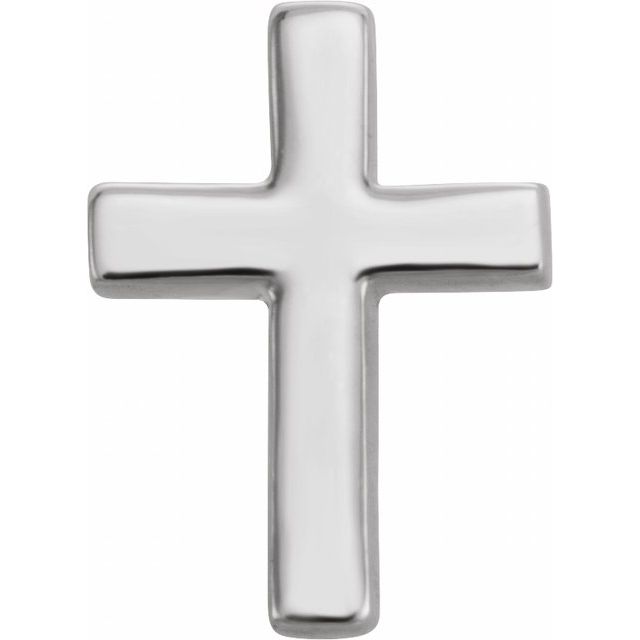14K Gold Cross Earring