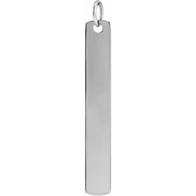 14K Gold Rounded Rectangle Pendant - Options Available