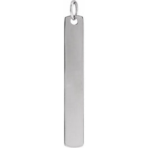 14K Gold Rounded Rectangle Pendant - Options Available