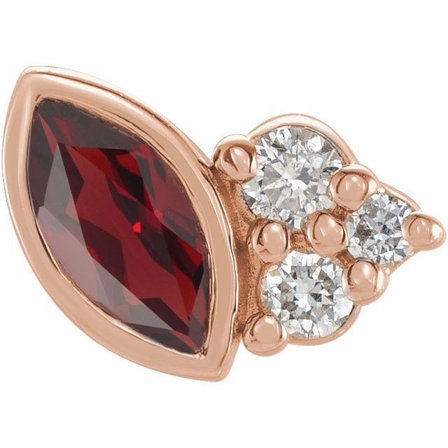 .03 CTW Natural Amethyst and Diamond Earrings in 14K Gold & Silver