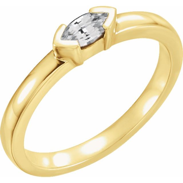 14K Gold & Silver Stackable Family Ring - Options Available